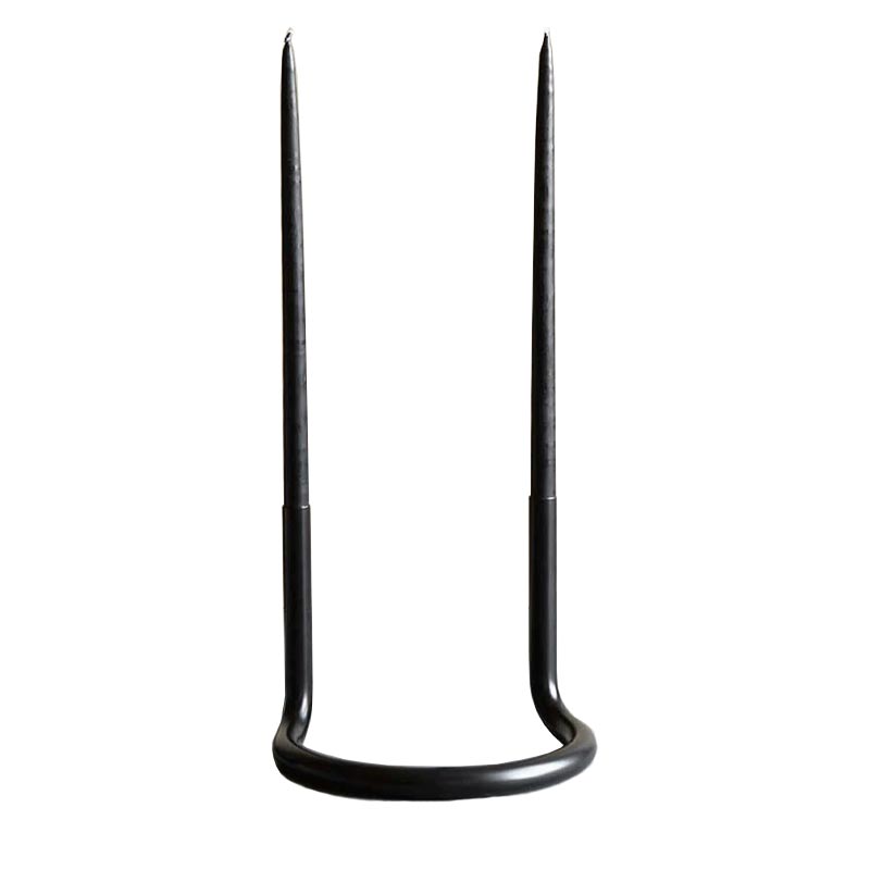 Gemini candleholder - black - des. Peter Karpf, 1965