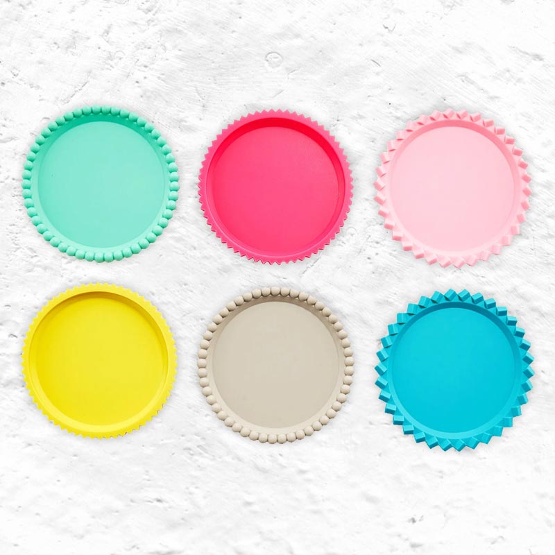 Geo Stacking Coasters by MoMA - Pastel Colours