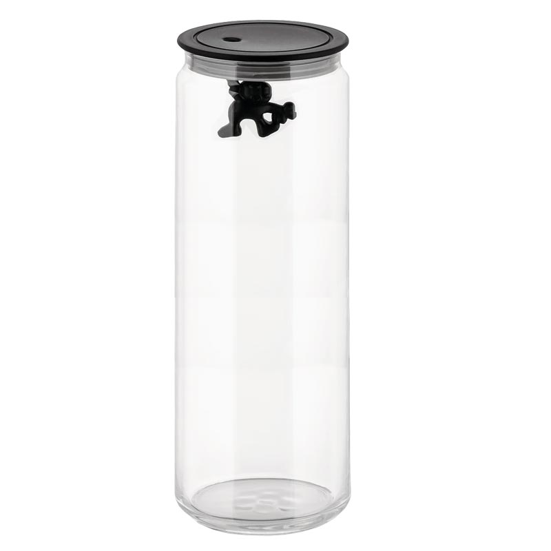 Gianni Storage Jar Extra Large (08) - Black - des. Matti di Rosa for Alessi