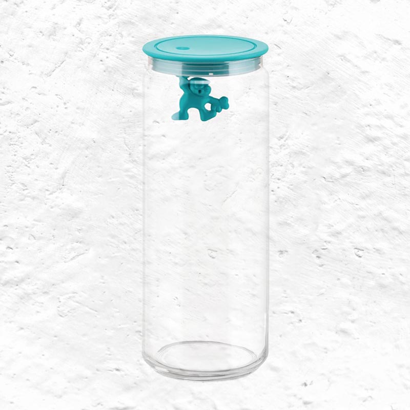 Gianni Storage Jar Extra Large (08) - Light Blue - des. Matti di Rosa for Alessi