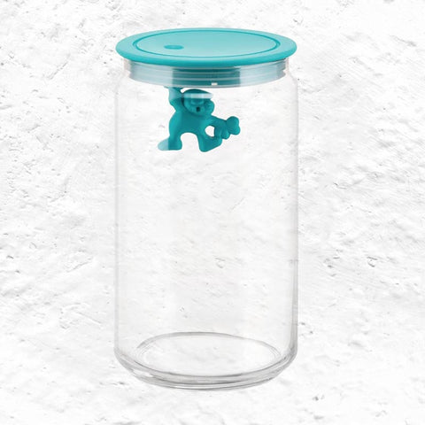 Gianni Storage Jar Large (06) - Light Blue - des. Matti di Rosa for Alessi