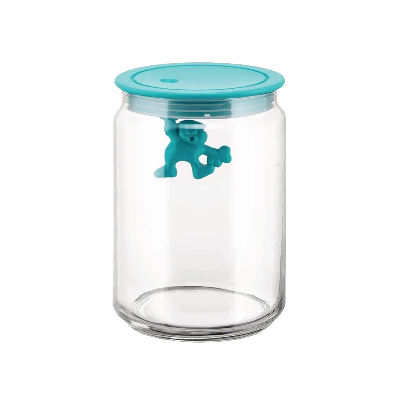 Gianni Storage Jar Medium (05) - Light Blue - des. Matti di Rosa for Alessi