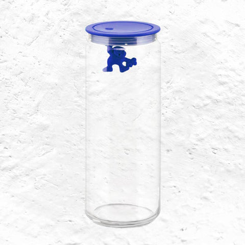 Gianni Storage Jar Extra Large (08) - Dark blue - des. Matti di Rosa for Alessi