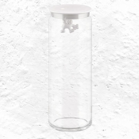 Gianni Storage Jar Extra Large (08) - White - des. Matti di Rosa for Alessi