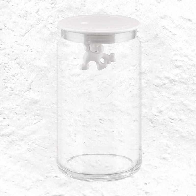 Gianni Storage Jar Large (06) - White - des. Mattia di Rosa for Alessi