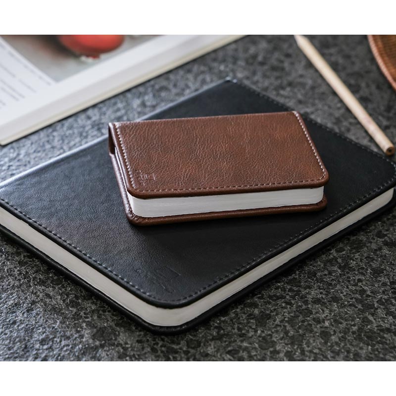 Smart Book Light Mini - Sun Recycled Brown Leather - des. Paul and Natalie Sun