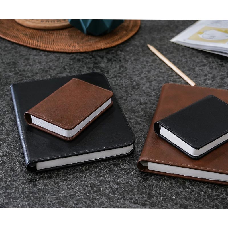 Smart Book Light Mini - Sun Recycled Brown Leather - des. Paul and Natalie Sun