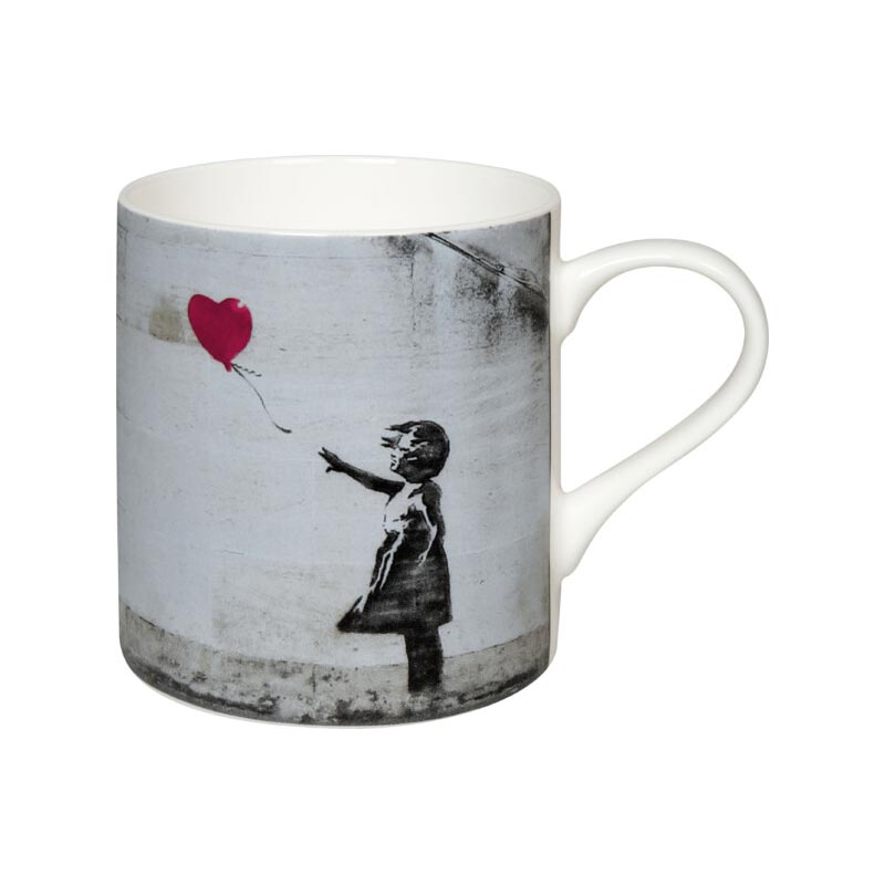 Banksy Girl with Balloon Bone China Mug by Könitz