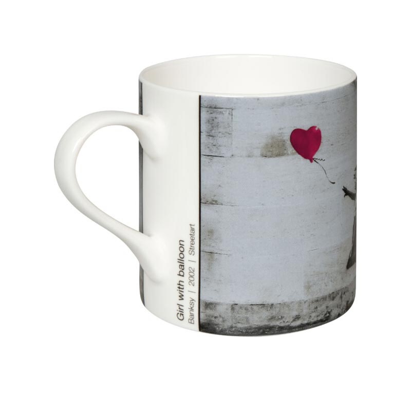 Banksy Girl with Balloon Bone China Mug by Könitz