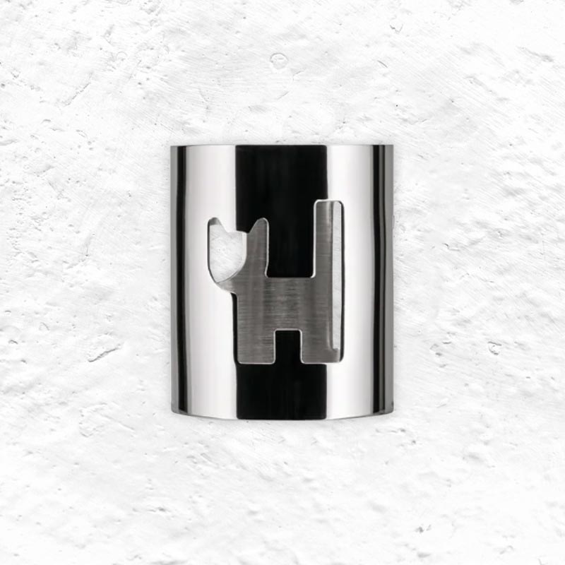 Girotondo Cat Napkin Ring - des. Giovannoni & Venturini for Alessi