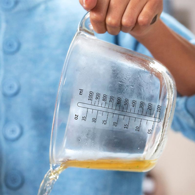 Measuring Jug 'Chef It' - 1000ml Glass with Lid - Nordic Sage - by Mepal