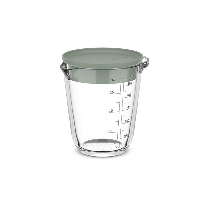 Measuring Jug 'Chef It' - 500ml Glass with Lid - Nordic Sage - by Mepal