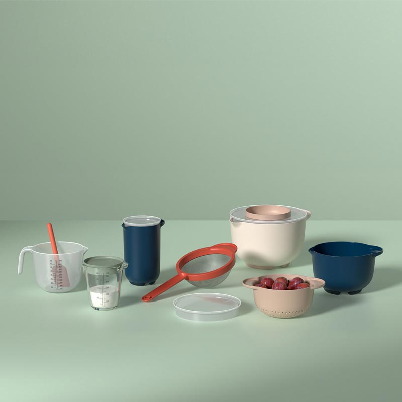 Measuring Jug 'Chef It' - 500ml Glass with Lid - Nordic Sage - by Mepal