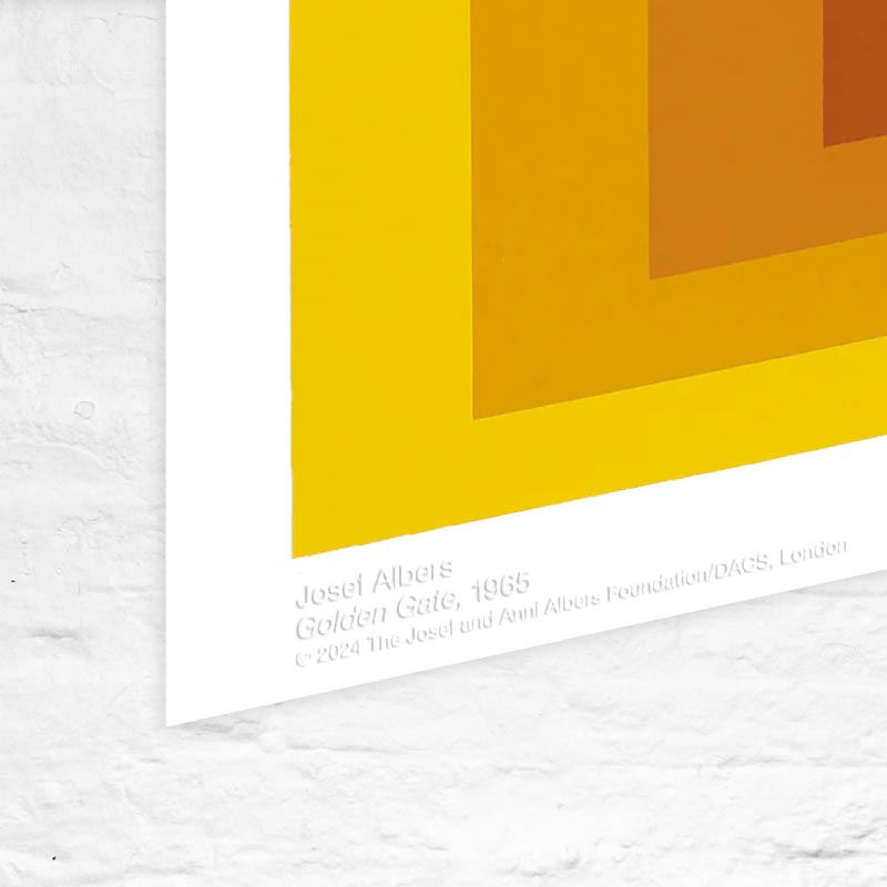 Golden Gate poster by Josef Albers