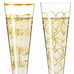 Goldnacht Champagne 'Duett' Glass Set H23 - des. Nathalie Jean and Rurik Mahlberg for Ritzenhoff