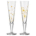 Goldnacht Champagne Glass 'Duett' Set F24 - des. Ana Vasconcelos for Ritzenhoff
