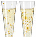 Goldnacht Champagne Glass 'Duett' Set F24 - des. Ana Vasconcelos for Ritzenhoff