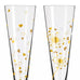 Goldnacht Champagne Glass 'Duett' Set F24 - des. Ana Vasconcelos for Ritzenhoff