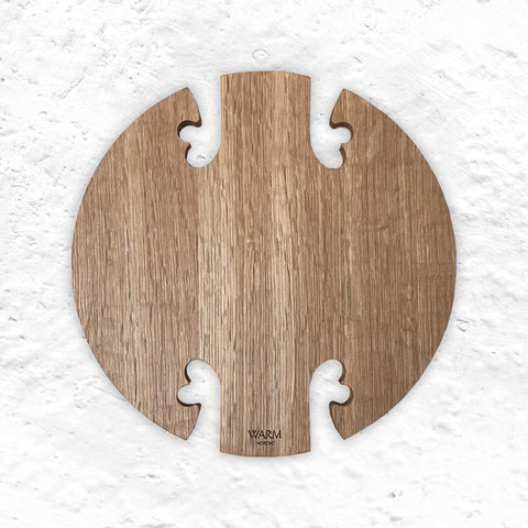 Gourmet trivet - walnut - round des. Gunnar Cyrén 1972