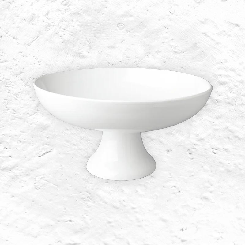 Grande Bowl on Foot - White - D. 14cm - by ASA