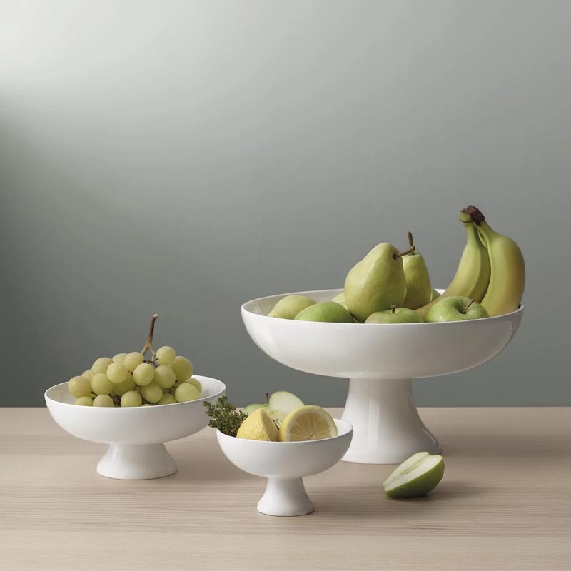 Grande Bowl on Foot - White - D. 21cm - by ASA