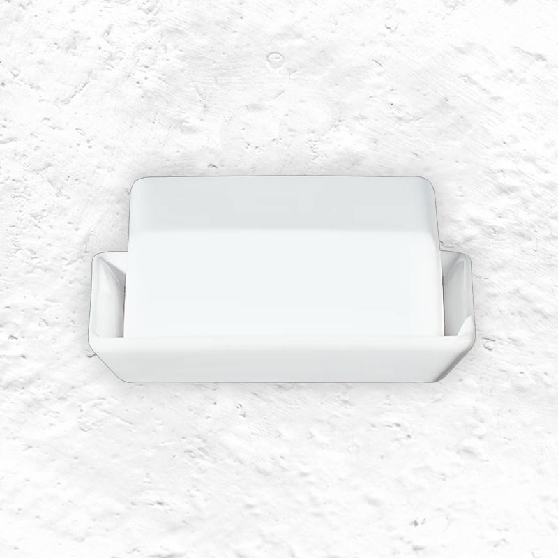 Grande Butter Dish - White - 16.5 x 7 x 13.5 cm - by ASA