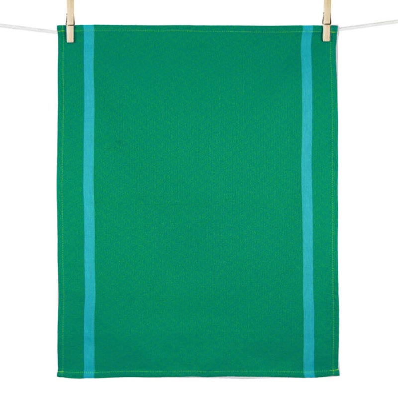 Green (Colorama vert) Hand Towel, by Tissage Moutet