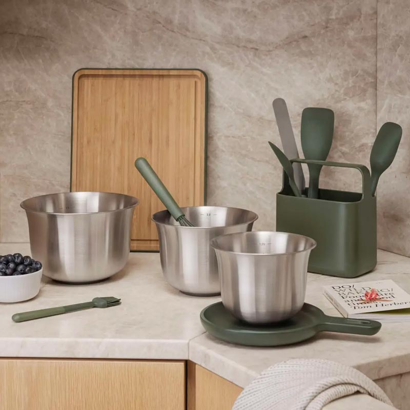 Green Tools 3.3 litre Recycled Stainless Steel Mixing Bowl by Eva Solo