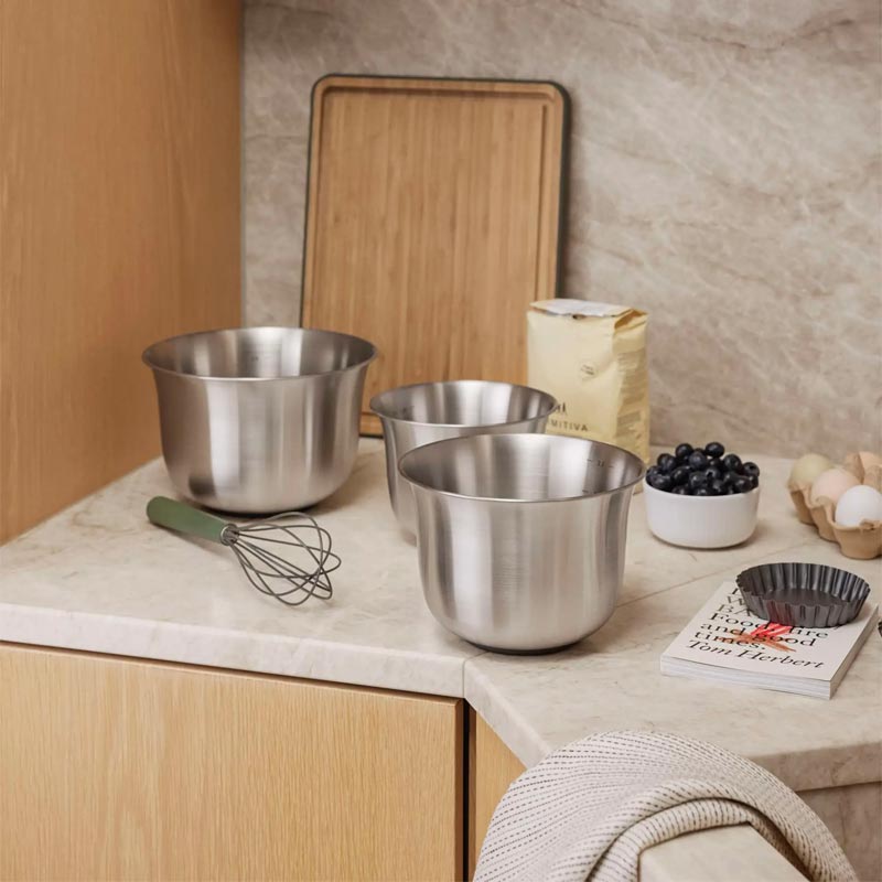 Green Tools 1.5 litre Recycled Stainless Steel Mixing Bowl by Eva Solo