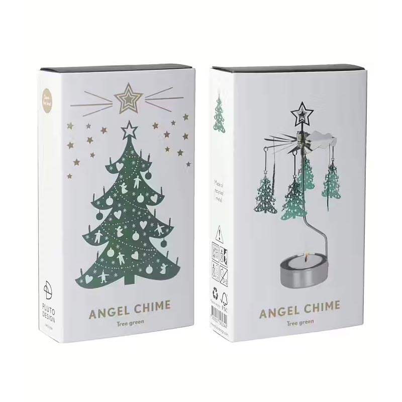 Angel Chime 'Green Tree' Tealight Holder