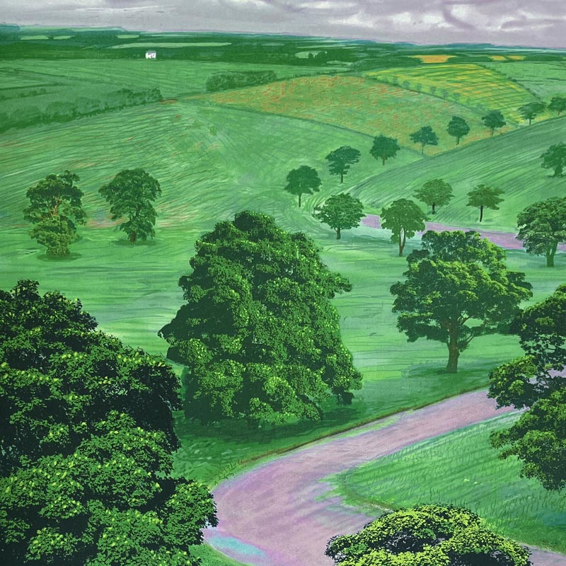 Green Valley Poster by David Hockney