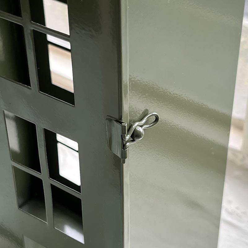 Green Metal Candle House - 46cm - by Boltze