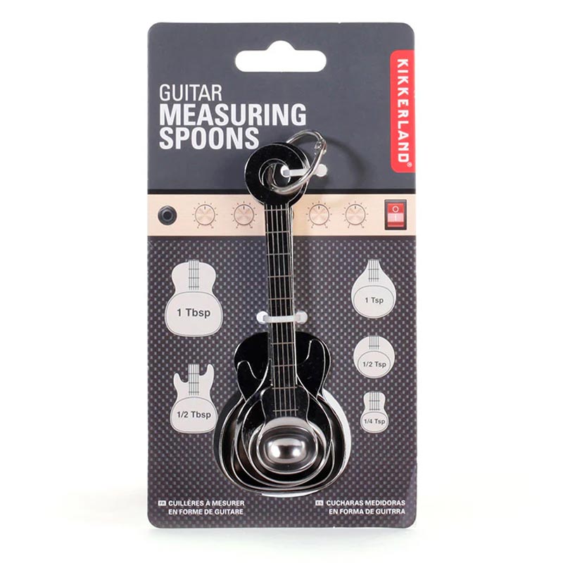 Guitar Measuring Spoons, by Kikkerland