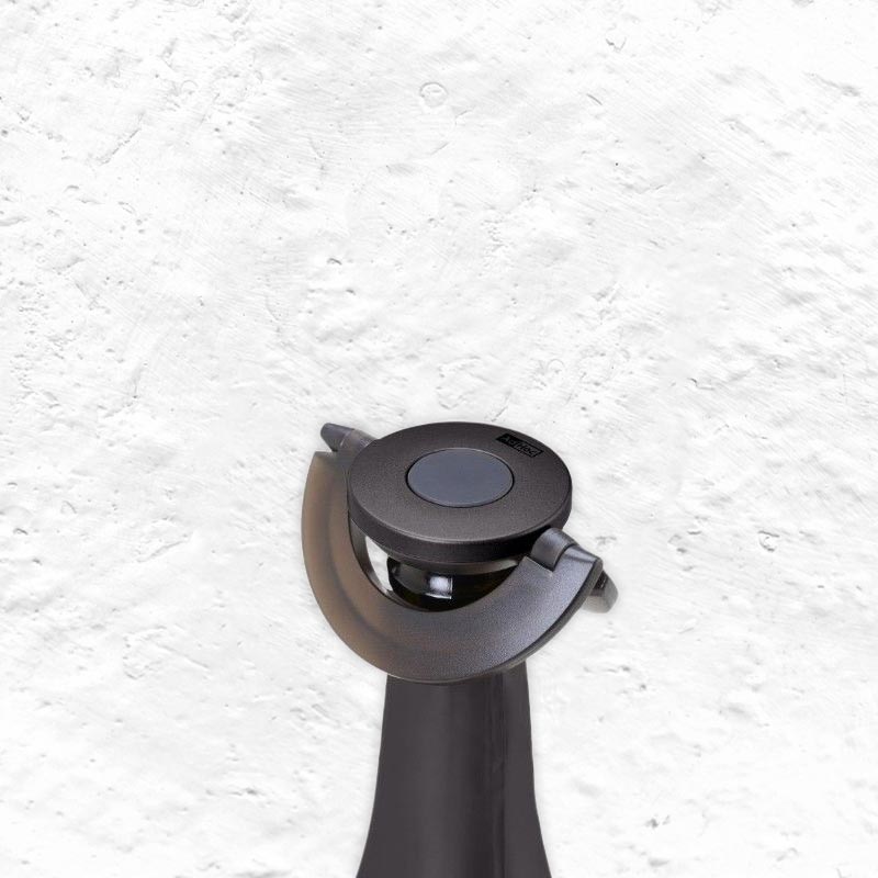 Gusto Champagne Stopper - Black - by AdHoc