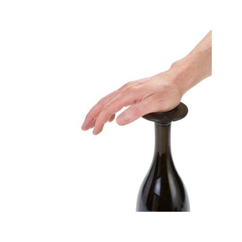 Gusto Champagne Stopper - Black - by AdHoc