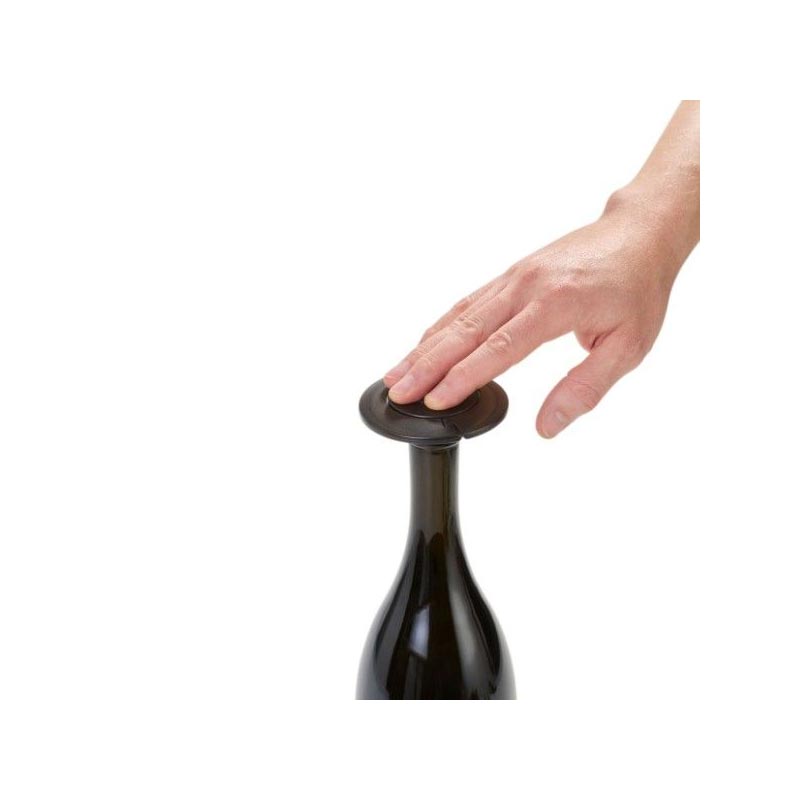 Gusto Champagne Stopper - Black - by AdHoc