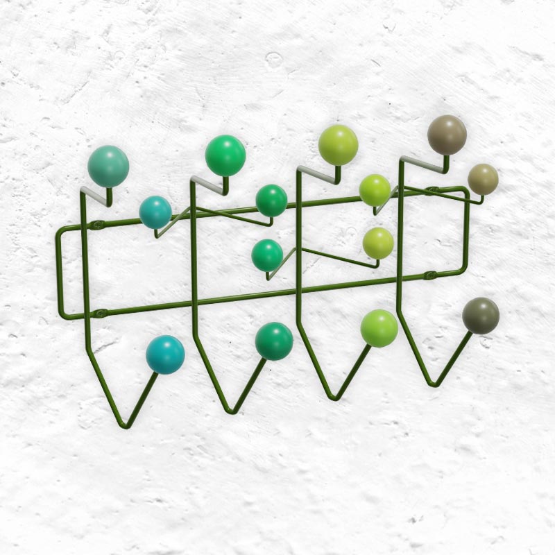 Hang It All (green), des Charles and Ray Eames, 1953