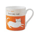 Happiness mug - cat, orange - by Repeat Repeat