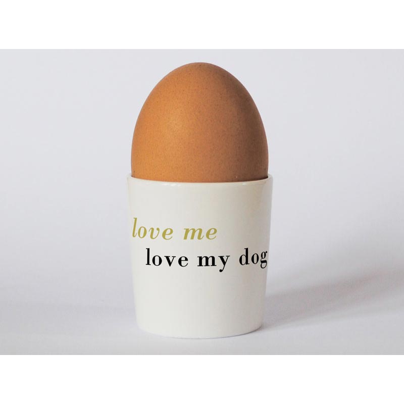Happiness Dog Egg Cup Turquoise - by Repeat Repeat