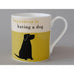 Happiness Mug - Black Labrador Olive - Bone China decorated in Stoke-on-Trent by Repeat repeat
