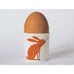 Happiness Egg Cup with Orange Rabbit Illustration - Bone China made in Stoke-on-Trent by Repeat Repeat
