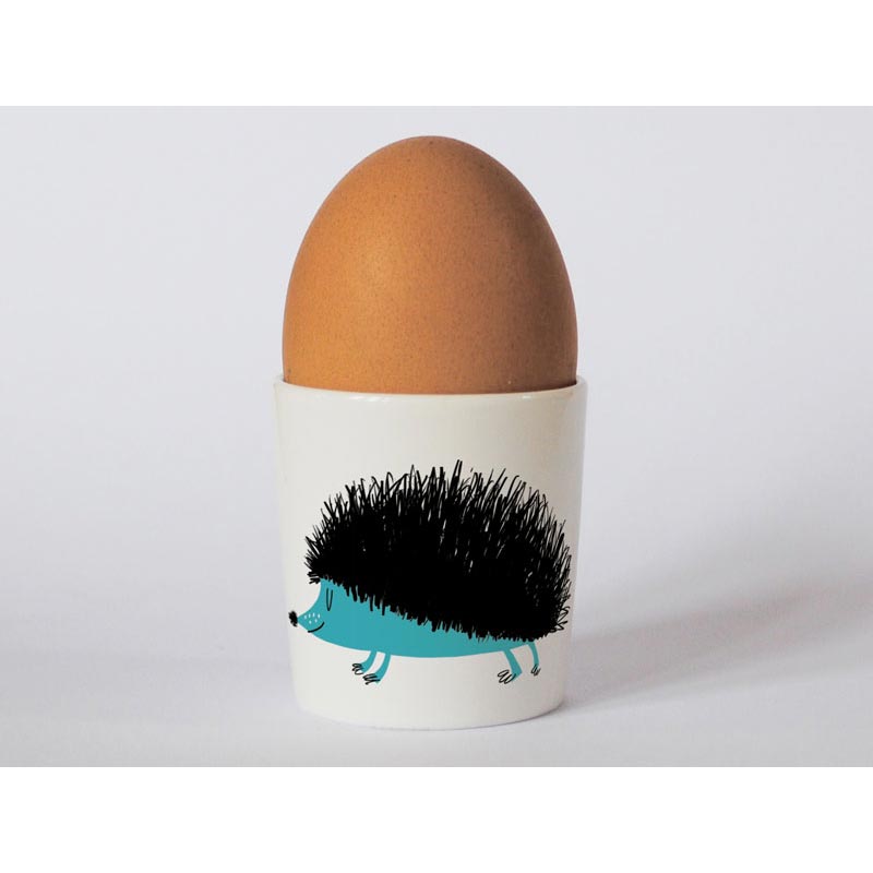 Happiness Hedgehog Egg Cup Turquoise - by Repeat Repeat