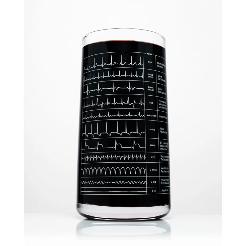 Heartbeat Tumbler Drinking Glass by Cognitive Surplus