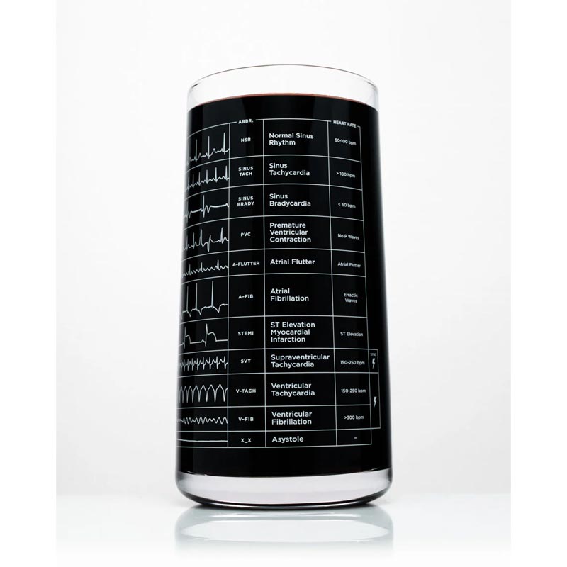 Heartbeat Tumbler Drinking Glass by Cognitive Surplus