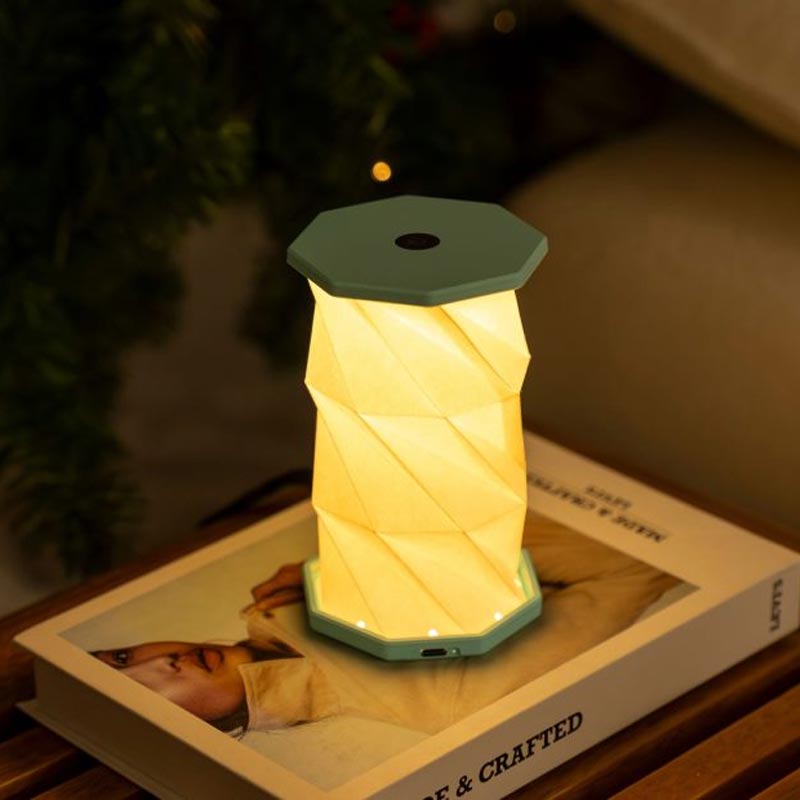 Mini Hexagon Twist Lamp - Lagoon Teal - by Gingko