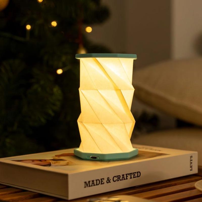 Mini Hexagon Twist Lamp - Lagoon Teal - by Gingko