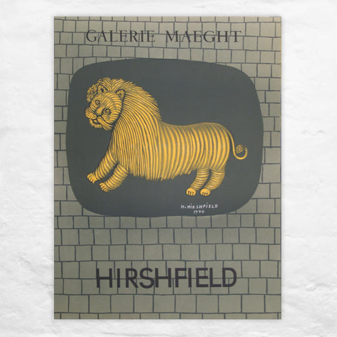 The Lion poster by Morris Hirshfield