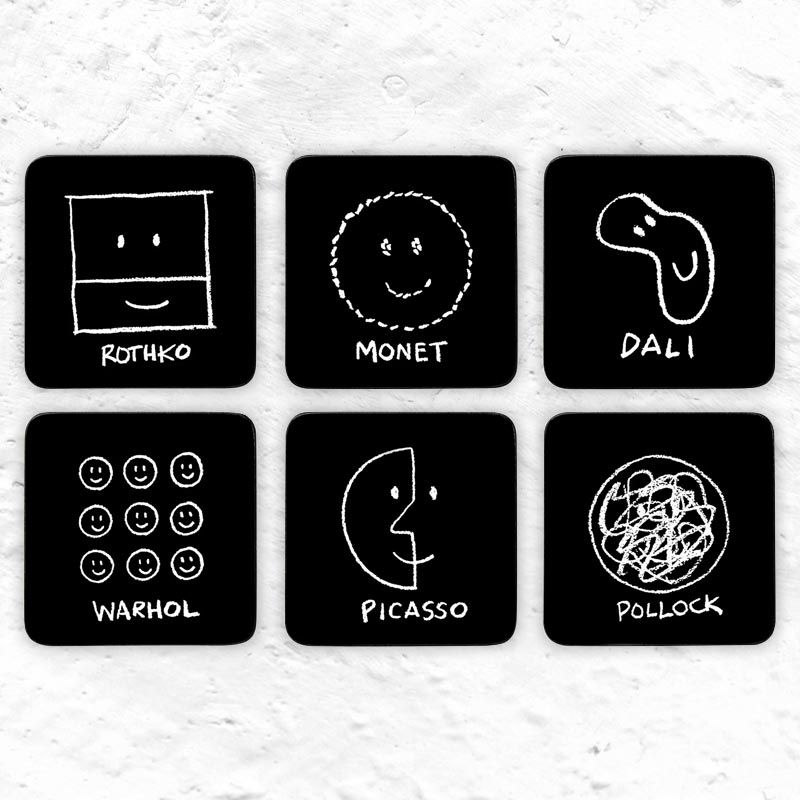 History of Art coasters by MoMA