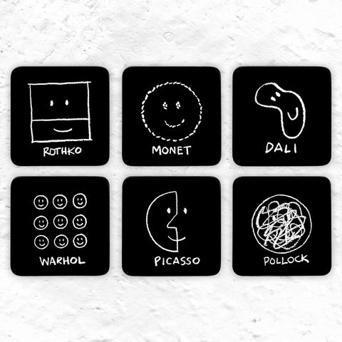History of Art coasters by MoMA