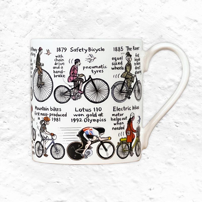 History of Cycling Mug